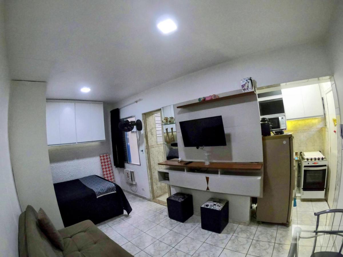 Sala Living Em Predio Familiar Na Av Da Praia 桑托斯 外观 照片
