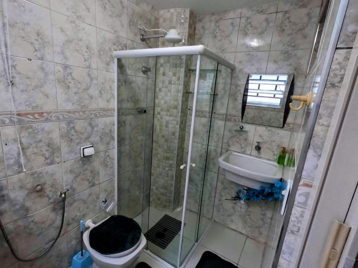 Sala Living Em Predio Familiar Na Av Da Praia 桑托斯 外观 照片